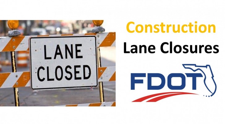 Scheduled lane closures for May 19 - 25, 2024